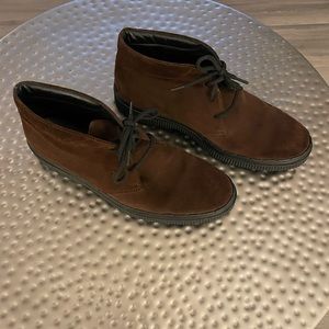Tod's Nubuck Desert Boots, Brown Suede, Size 11 US